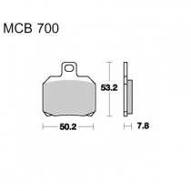 Колодки тормозные TRW Lucas MCB700