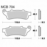 Колодки тормозные TRW Lucas MCB704