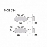 Колодки тормозные TRW Lucas MCB744