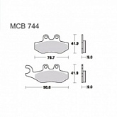 Колодки тормозные TRW Lucas MCB744SRM