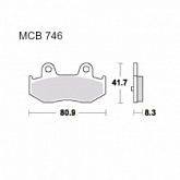 Колодки тормозные TRW Lucas MCB746