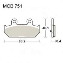 Колодки тормозные TRW Lucas MCB751