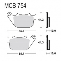 Колодки тормозные TRW Lucas MCB754SH