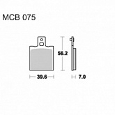 Колодки тормозные TRW Lucas MCB75SI