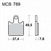 Колодки тормозные TRW Lucas MCB789CRQ