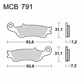 Колодки тормозные TRW Lucas MCB791EC