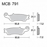 Колодки тормозные TRW Lucas MCB791SI