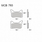 Колодки тормозные TRW Lucas MCB793RSI