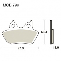 Колодки тормозные TRW Lucas MCB799SH
