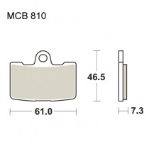Колодки тормозные TRW Lucas MCB810SV