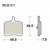Колодки тормозные TRW Lucas MCB811SH