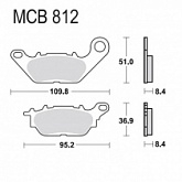Колодки тормозные TRW Lucas MCB812