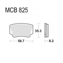 Колодки тормозные TRW Lucas MCB825SI