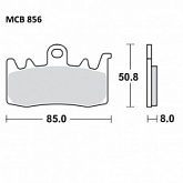 Колодки тормозные TRW Lucas MCB856SV