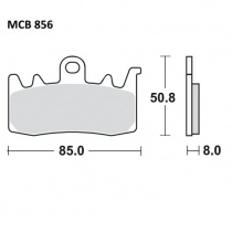 Колодки тормозные TRW Lucas MCB856SV