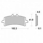 Колодки тормозные TRW Lucas MCB858CRQ