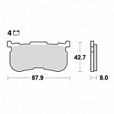Колодки тормозные TRW Lucas MCB866SH