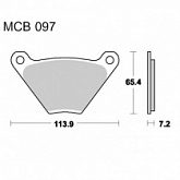 Колодки тормозные TRW Lucas MCB97