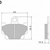 Колодки тормозные Nissin A0270