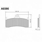 Колодки тормозные Nissin A0390