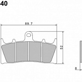 Колодки тормозные Nissin A0440