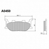Колодки тормозные Nissin A0450