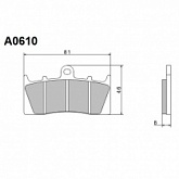 Колодки тормозные Nissin A0610