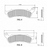 Колодки тормозные Nissin A0900