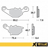 Колодки тормозные Pro-x 37.105202