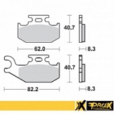 Колодки тормозные Pro-x 37.246102