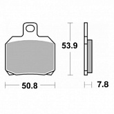 Колодки тормозные SBS 730RQ