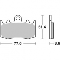 Колодки тормозные SBS 796SP
