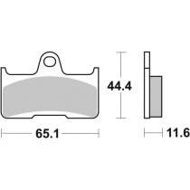 Колодки тормозные SBS 799RSI