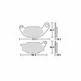 Колодки тормозные SBS 931DC