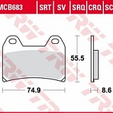 Колодки тормозные TRW Lucas MCB683TRQ