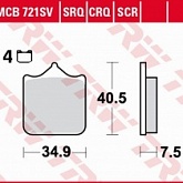 Колодки тормозные TRW Lucas MCB721TRQ