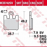 Колодки тормозные TRW Lucas MCB742TRQ