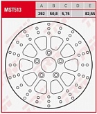 Диск тормозной TRW Lucas MST513