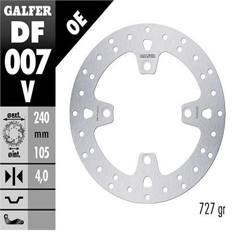 Диск гальмівний Galfer DF007V