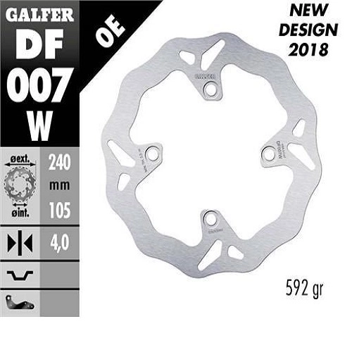 Диск гальмівний Galfer DF007W