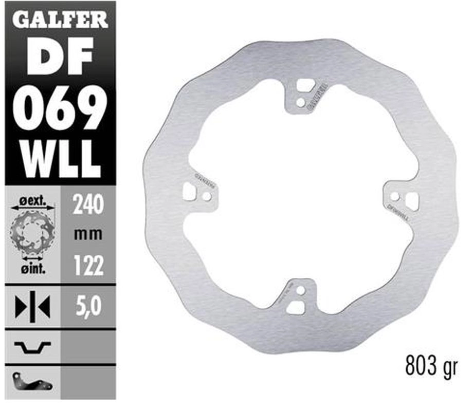Диск гальмівний Galfer DF069WLL