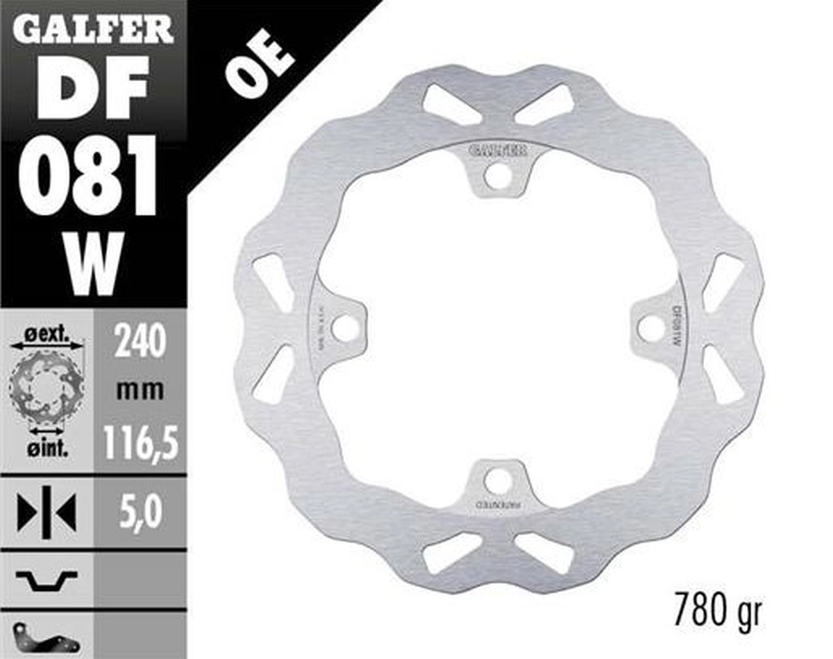 Диск гальмівний Galfer DF081W