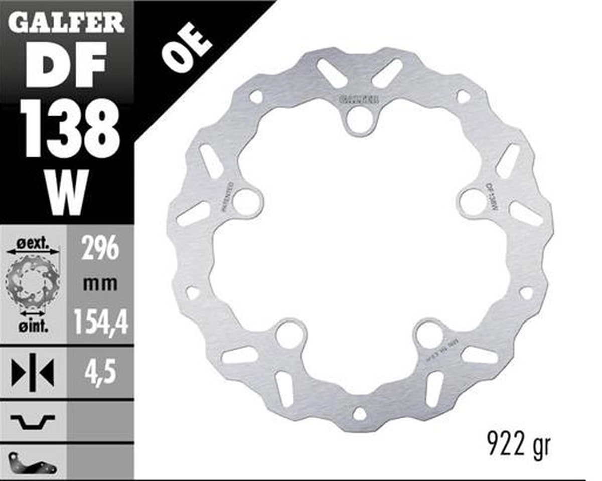 Диск гальмівний Galfer DF138W