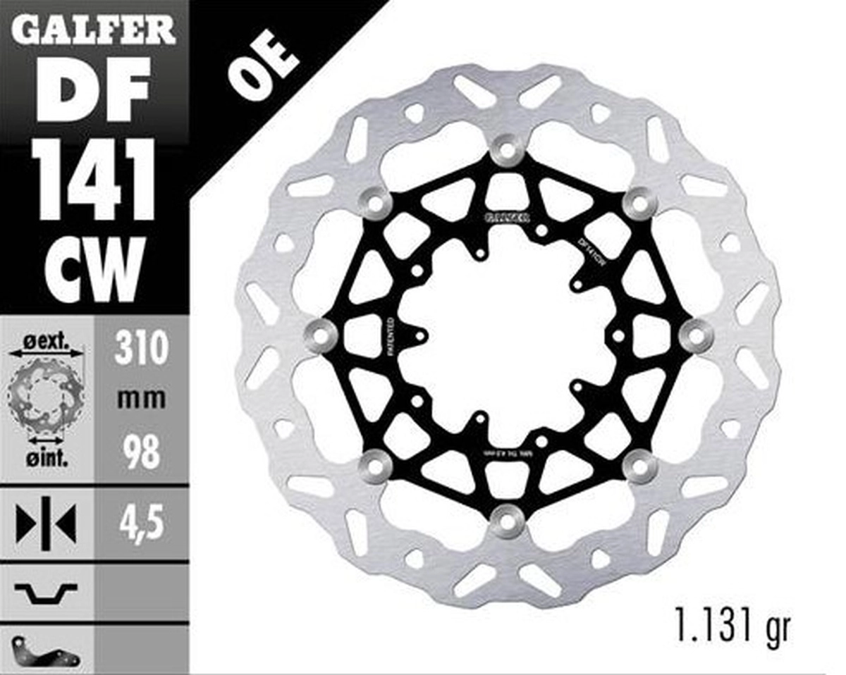 Диск гальмівний Galfer DF141CW