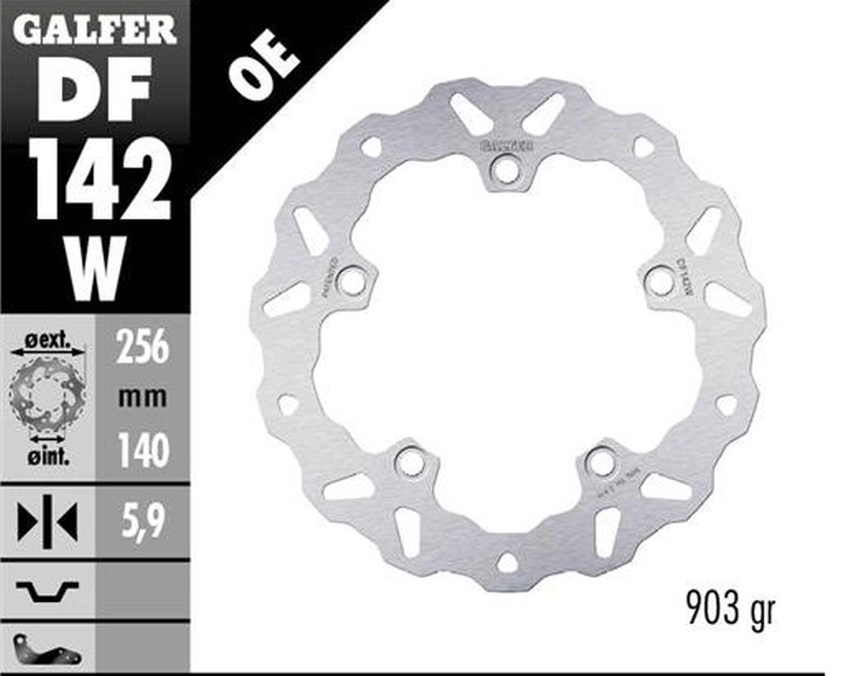Диск гальмівний Galfer DF142W