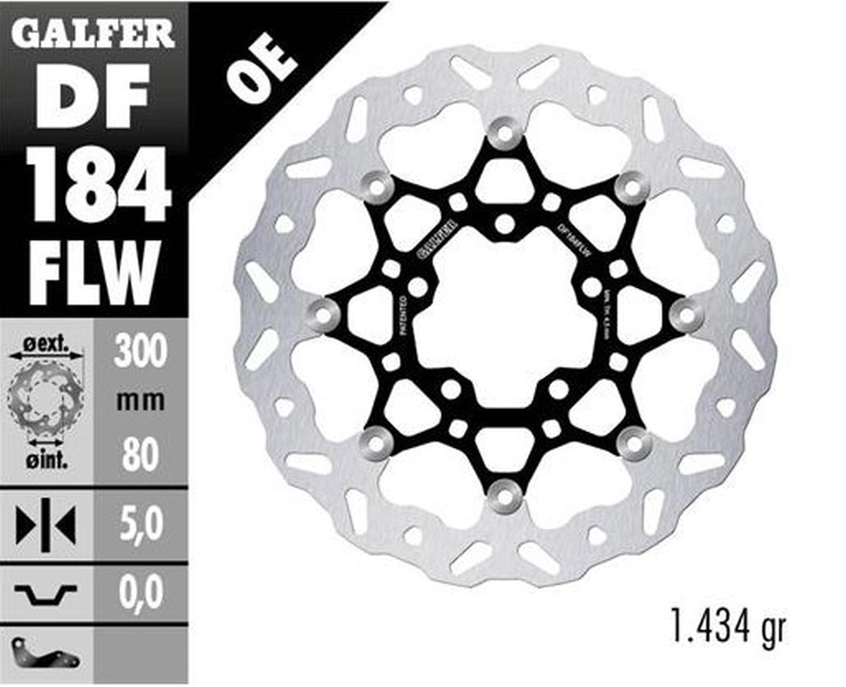 Диск гальмівний Galfer DF184FLW
