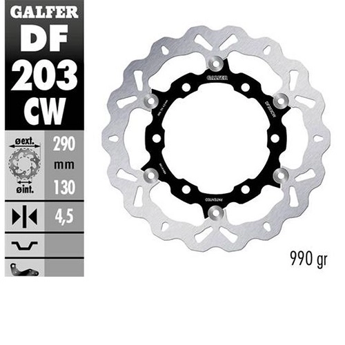 Диск гальмівний Galfer DF203CW