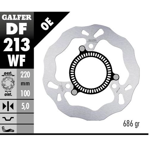 Диск гальмівний Galfer DF213WF