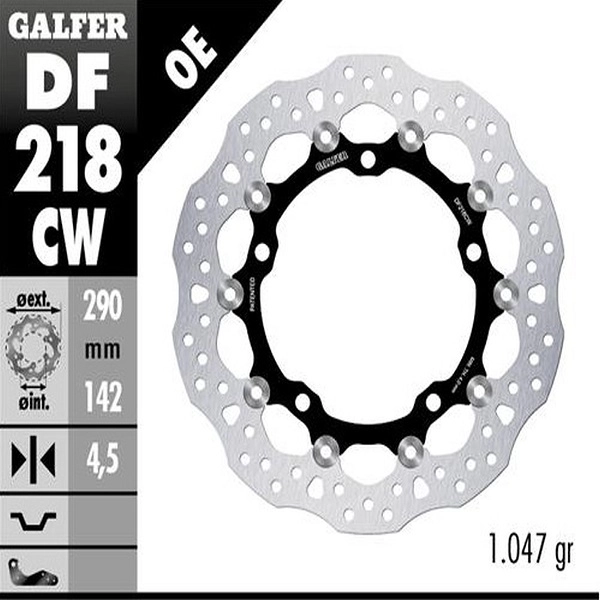 Диск гальмівний Galfer DF218CW