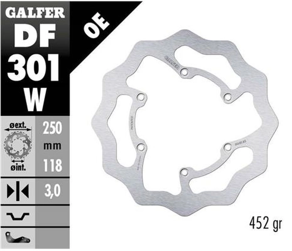 Диск гальмівний Galfer DF301W